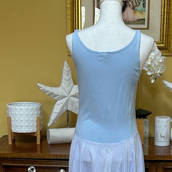 Eileen Fisher Lilac Periwinkle A line Scoop Neck Sleeveless Maxi Slip Dress USA - Picture 11 of 14